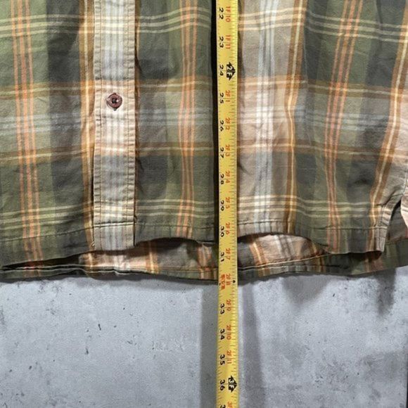 Enyce Patches Shirt Mens Size L Game Wildlife Plaid Hunting Button Short Sleeve - Picture 6 of 7